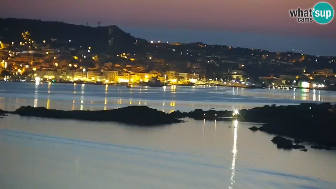 Sardinija u živo web kamera Palau – Panoramski pogled