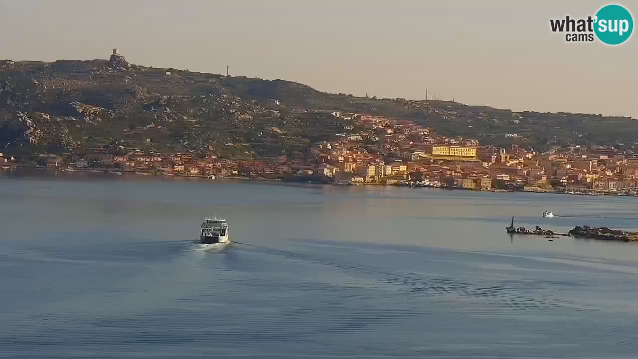 Sardinija v živo spletna kamera Palau – Panoramski pogled