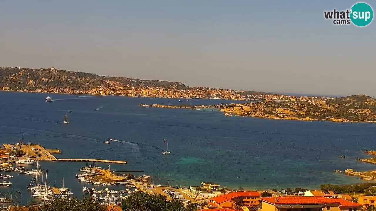 Sardinija u živo web kamera Palau – Panoramski pogled