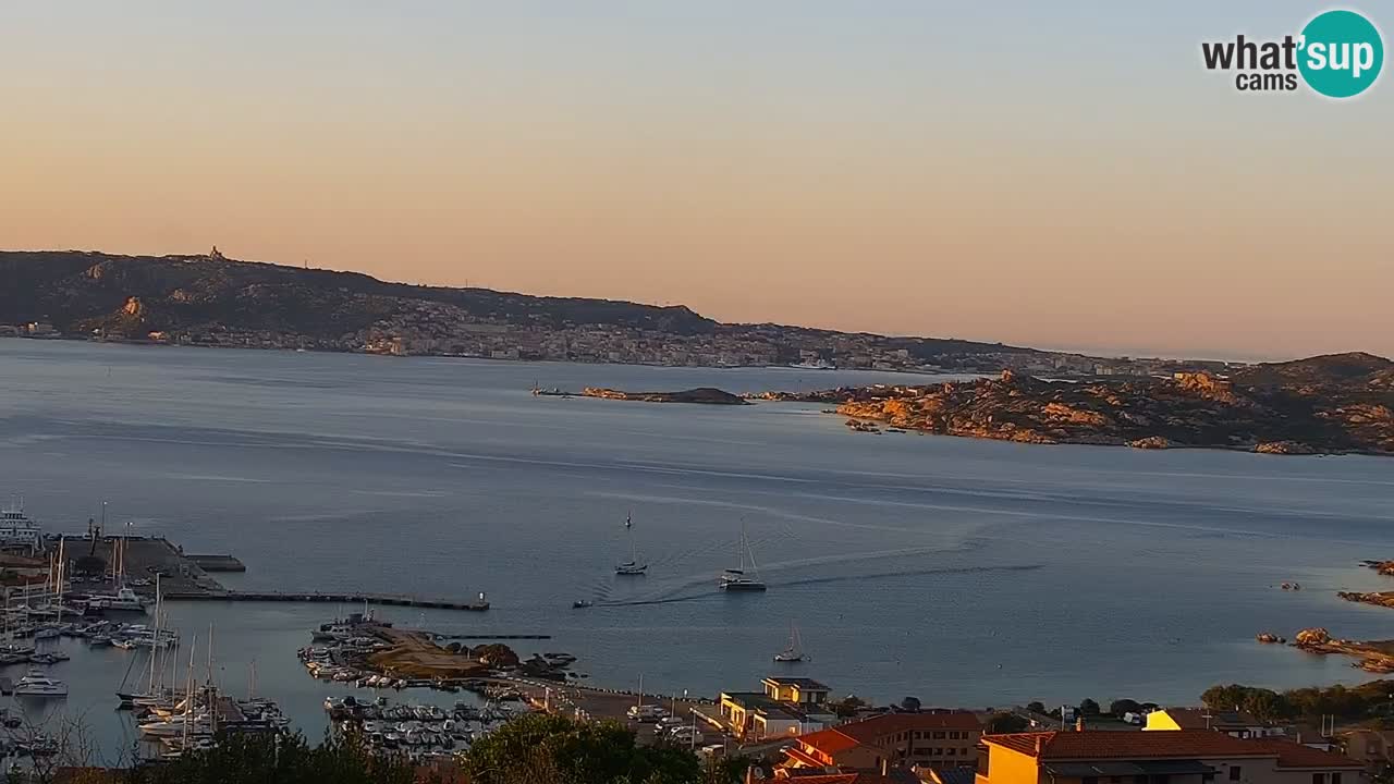 Sardinija v živo spletna kamera Palau – Panoramski pogled