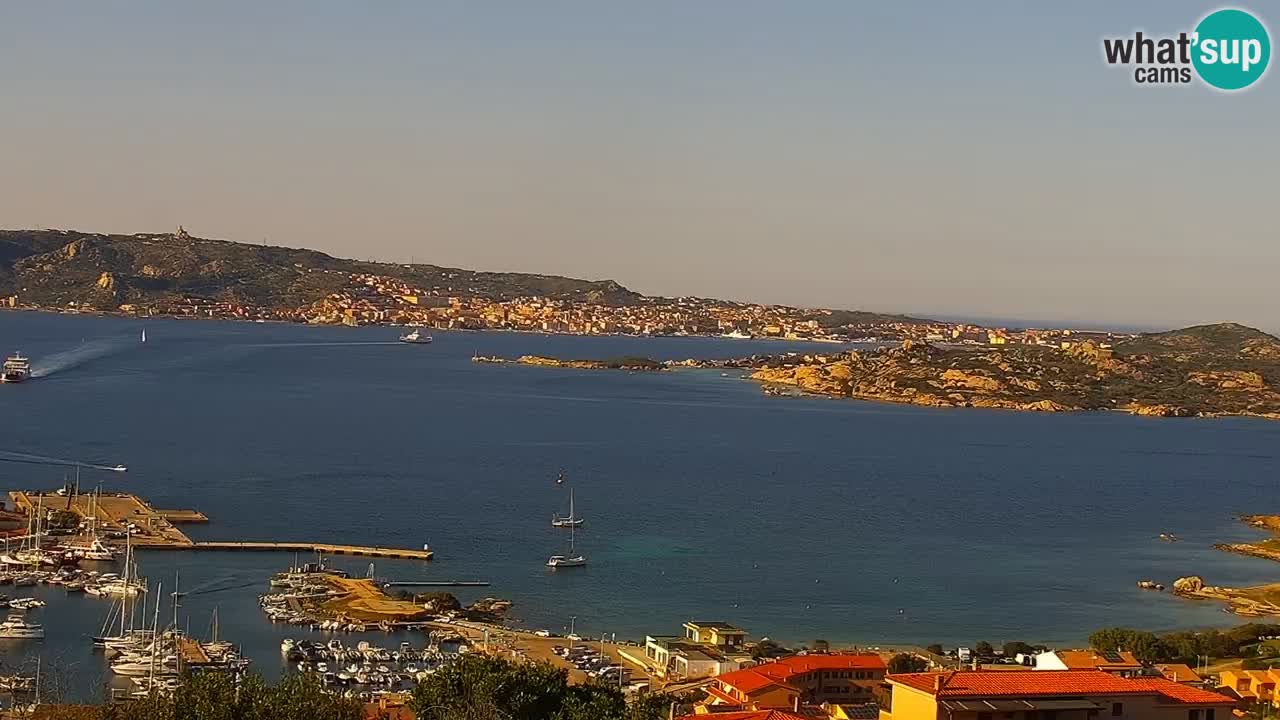 Sardinija v živo spletna kamera Palau – Panoramski pogled