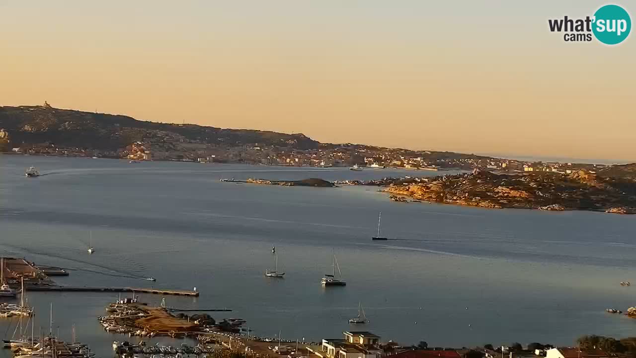 Sardinija u živo web kamera Palau – Panoramski pogled
