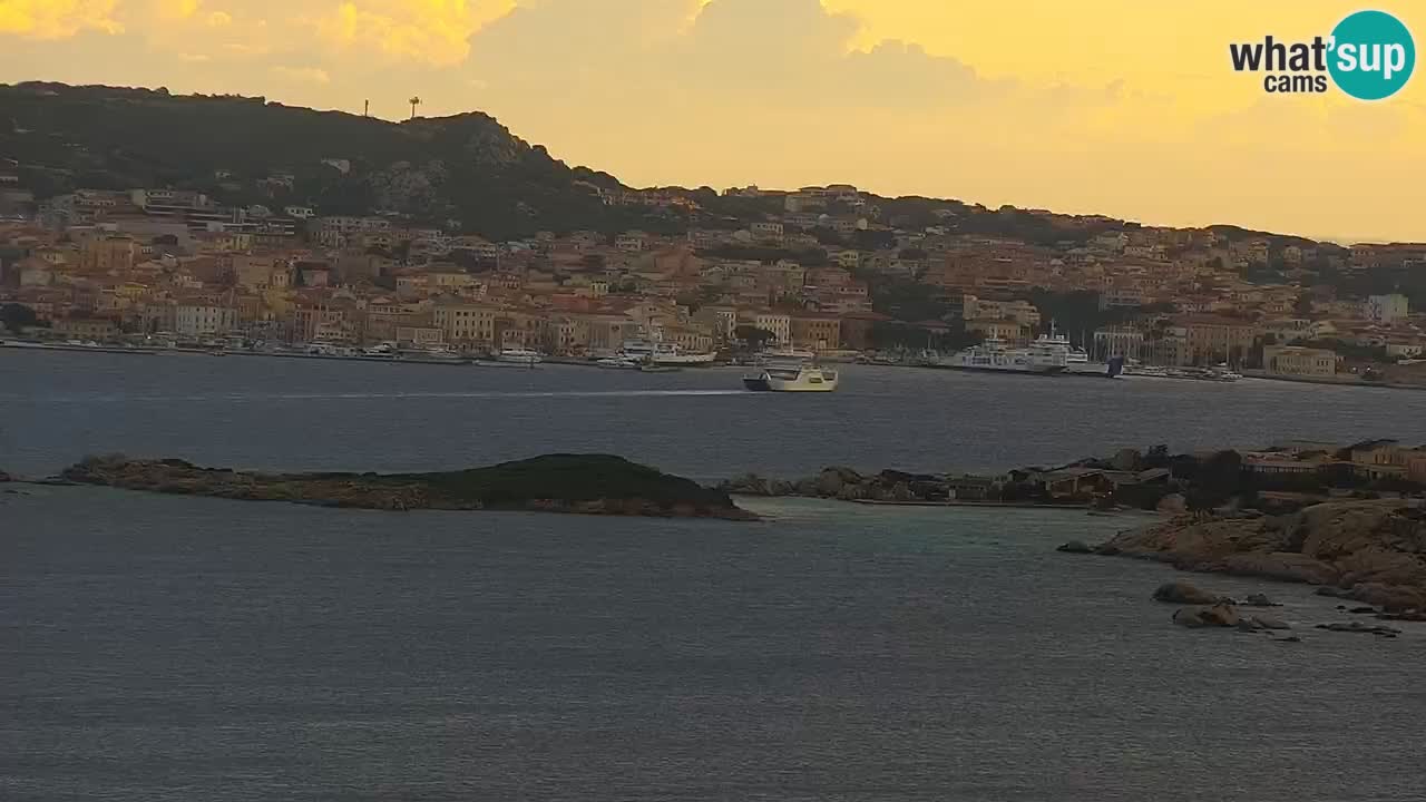 Sardinija v živo spletna kamera Palau – Panoramski pogled