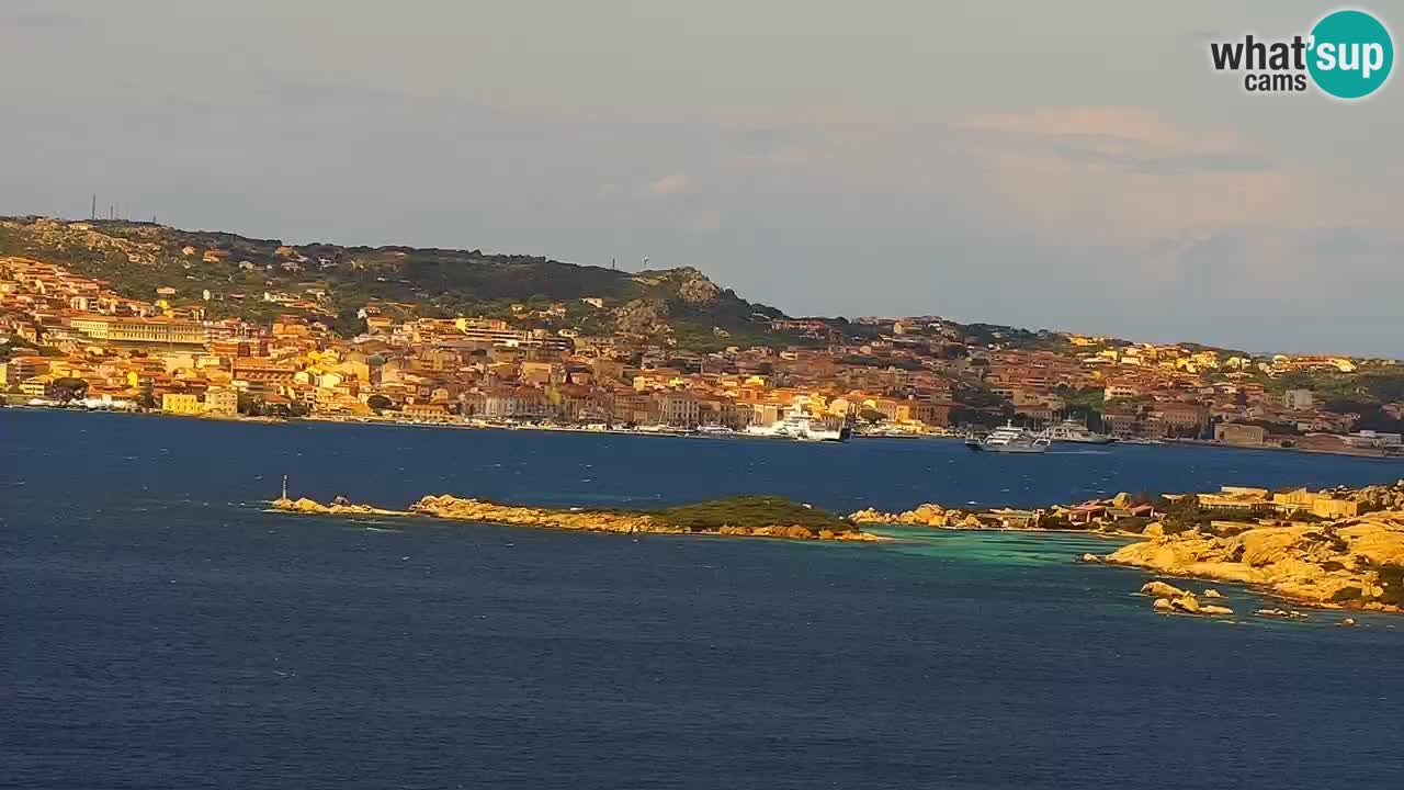 Sardinija v živo spletna kamera Palau – Panoramski pogled