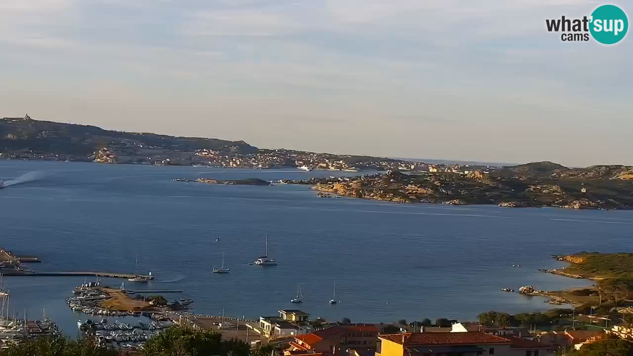 Sardinija u živo web kamera Palau – Panoramski pogled