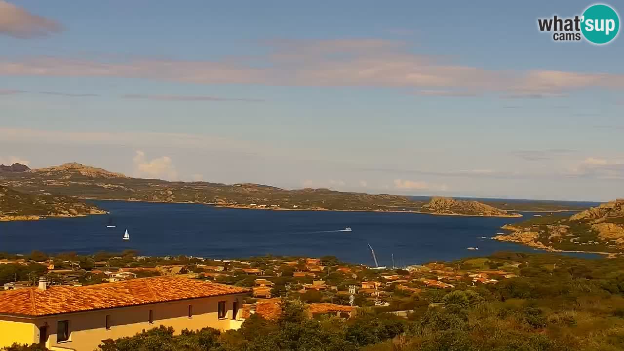 Sardinija v živo spletna kamera Palau – Panoramski pogled