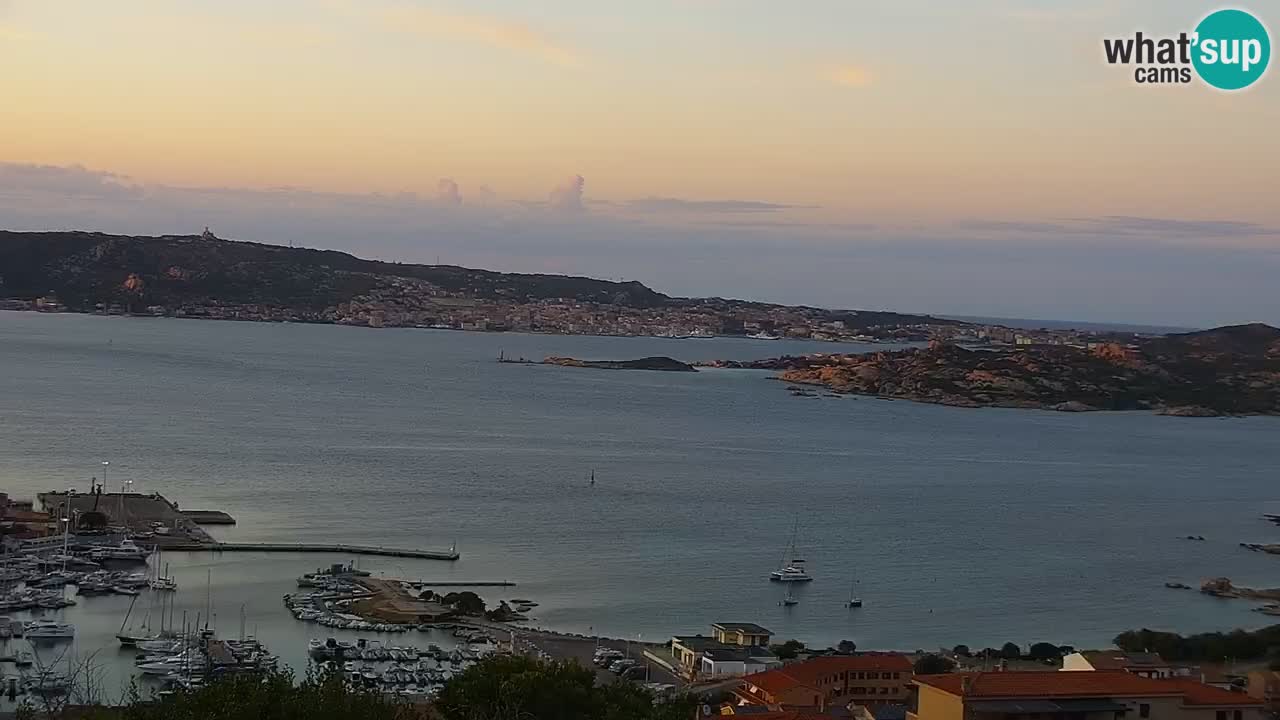 Sardinija u živo web kamera Palau – Panoramski pogled