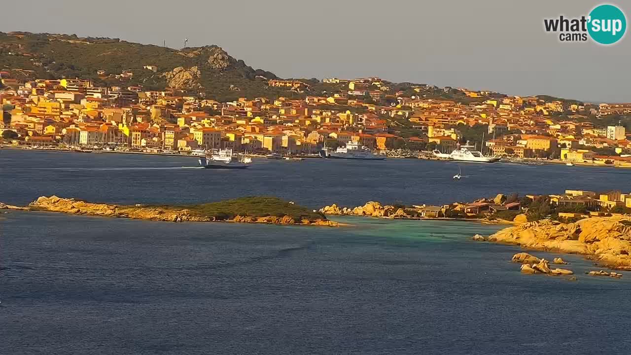 Sardinija u živo web kamera Palau – Panoramski pogled