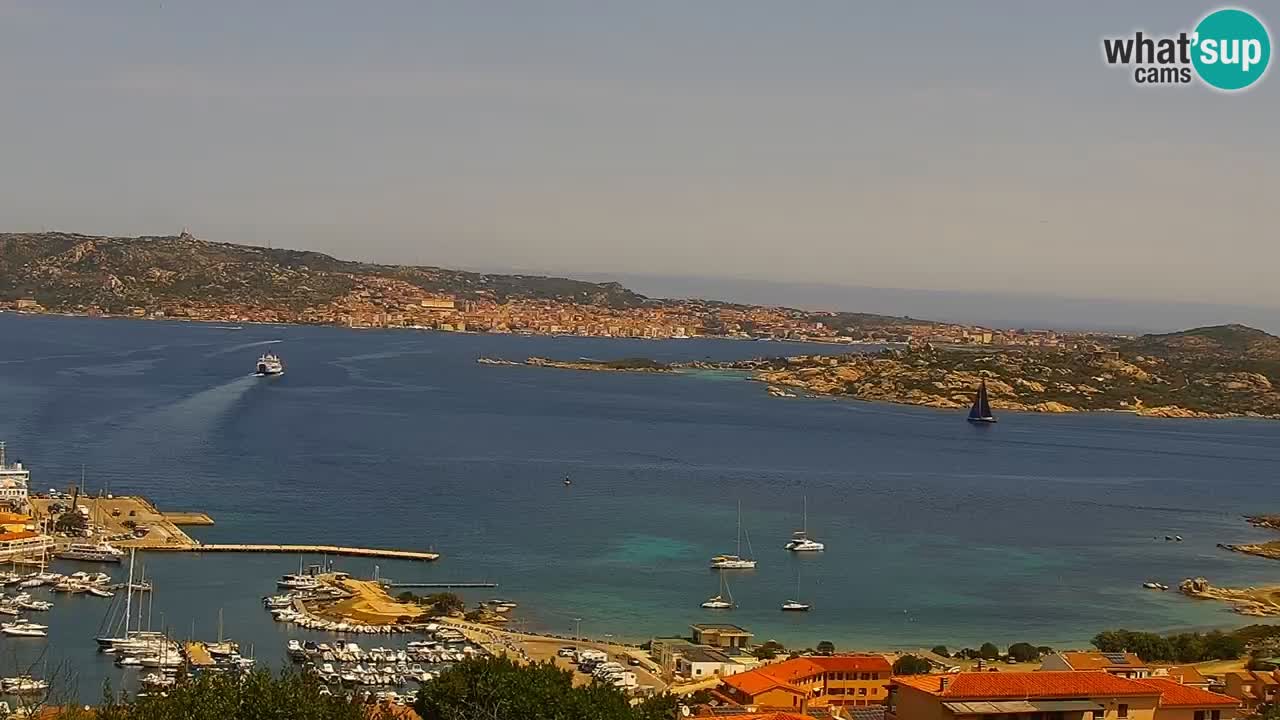 Sardinija v živo spletna kamera Palau – Panoramski pogled