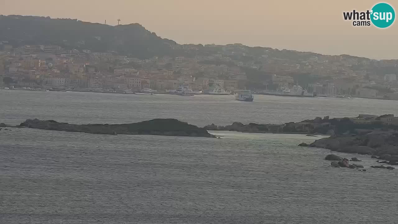 Sardinija u živo web kamera Palau – Panoramski pogled