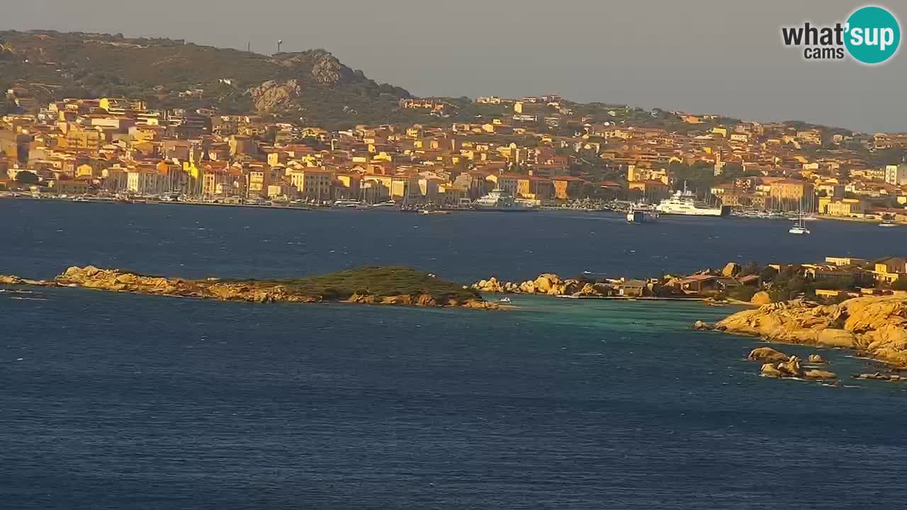 Sardinija v živo spletna kamera Palau – Panoramski pogled