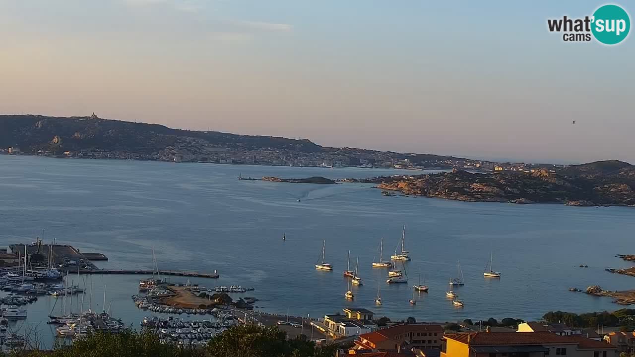 Sardinija v živo spletna kamera Palau – Panoramski pogled