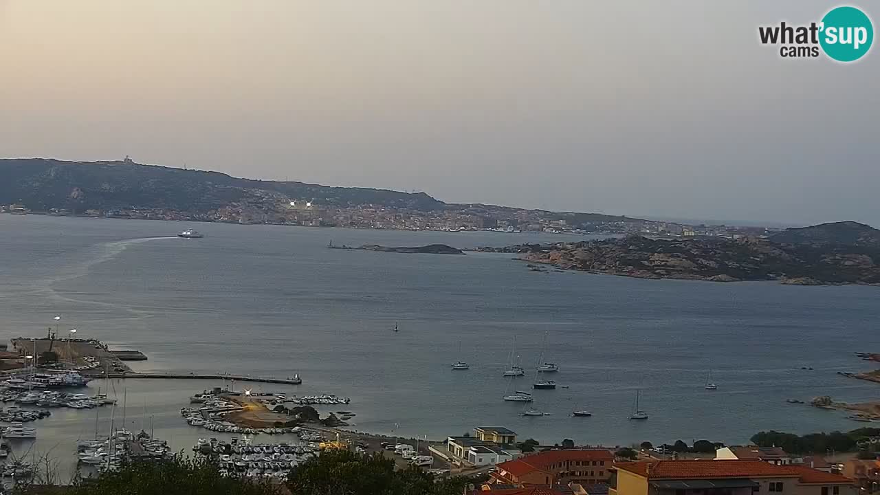 Sardinija v živo spletna kamera Palau – Panoramski pogled