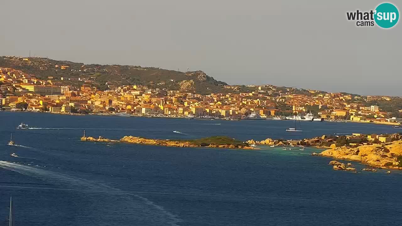 Sardinija v živo spletna kamera Palau – Panoramski pogled