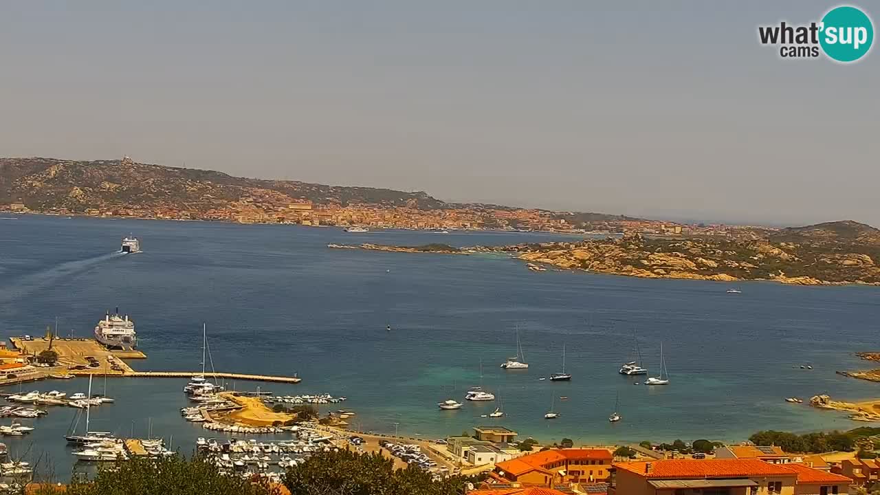 Sardinija u živo web kamera Palau – Panoramski pogled