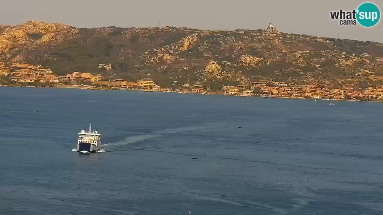 Sardinija u živo web kamera Palau – Panoramski pogled