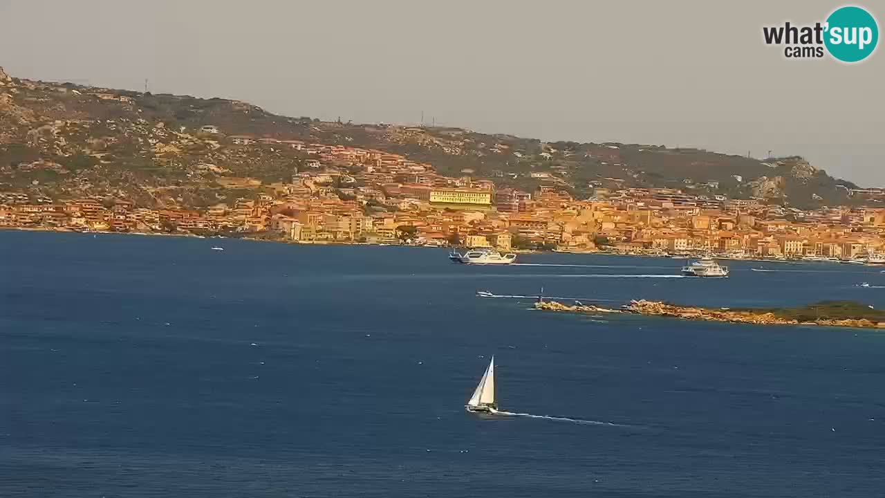Sardinija u živo web kamera Palau – Panoramski pogled