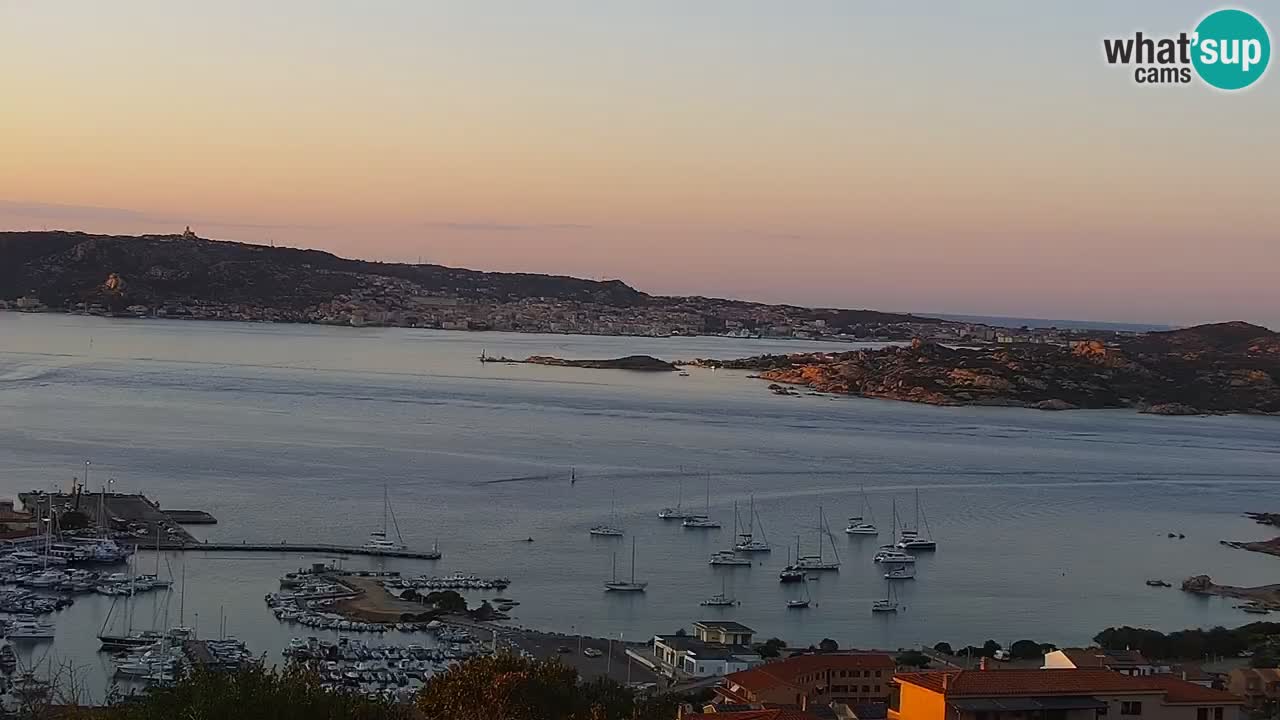 Sardinija v živo spletna kamera Palau – Panoramski pogled