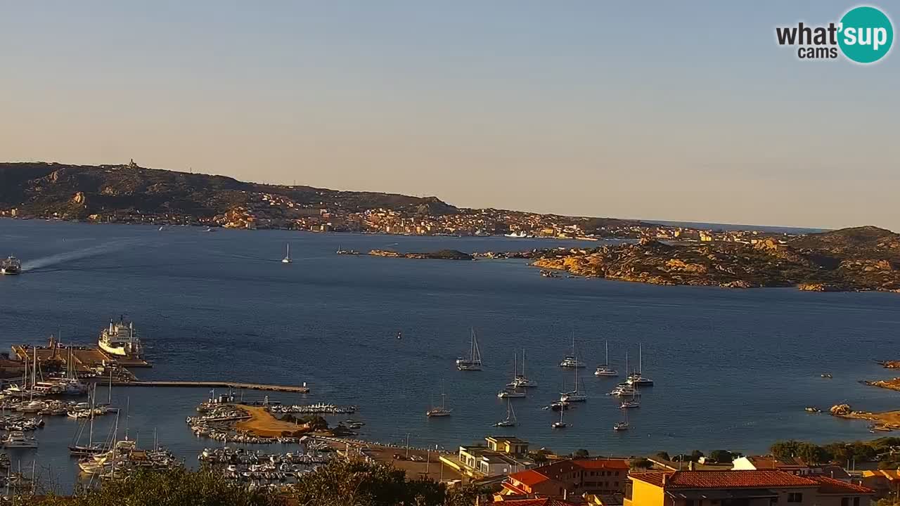LIVE Sardinia webcam Palau – Panorama impresionante