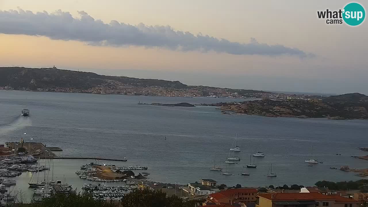 Sardinija v živo spletna kamera Palau – Panoramski pogled