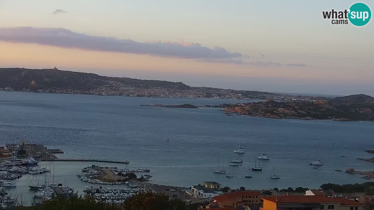 Sardinija v živo spletna kamera Palau – Panoramski pogled