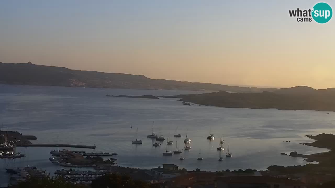 Sardinija v živo spletna kamera Palau – Panoramski pogled