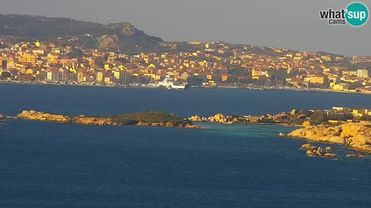 Sardinija u živo web kamera Palau – Panoramski pogled