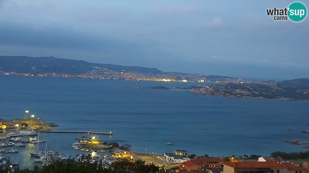 Sardinija u živo web kamera Palau – Panoramski pogled