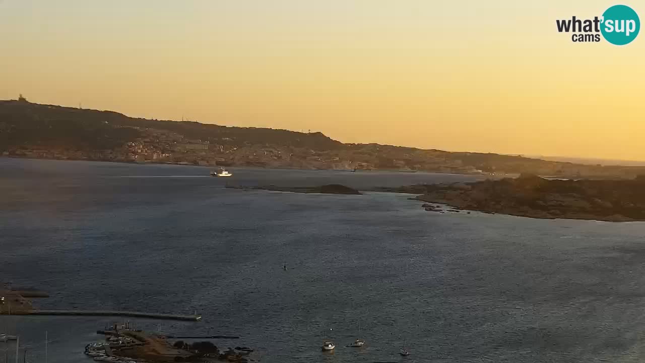 Sardinija u živo web kamera Palau – Panoramski pogled