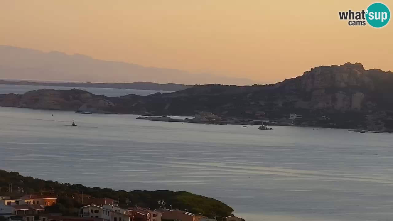 Sardinija v živo spletna kamera Palau – Panoramski pogled