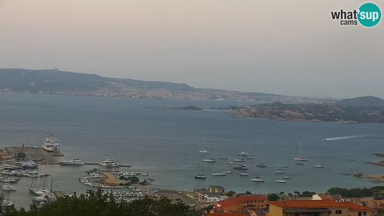 Sardinija u živo web kamera Palau – Panoramski pogled
