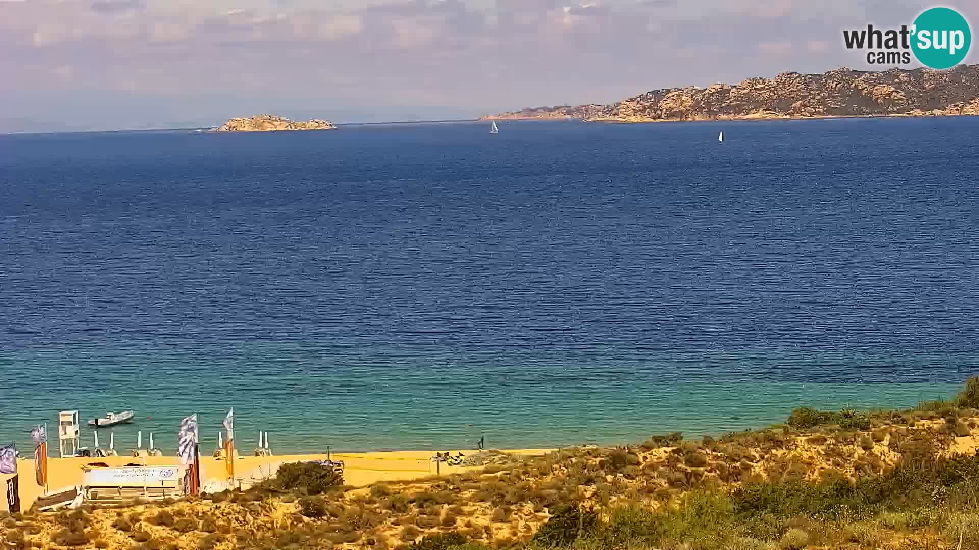 Live webcam Porto Pollo beach Sardinia livecam