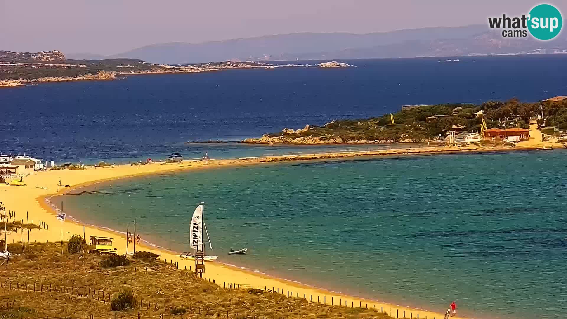 Live webcam Porto Pollo beach Sardinia livecam