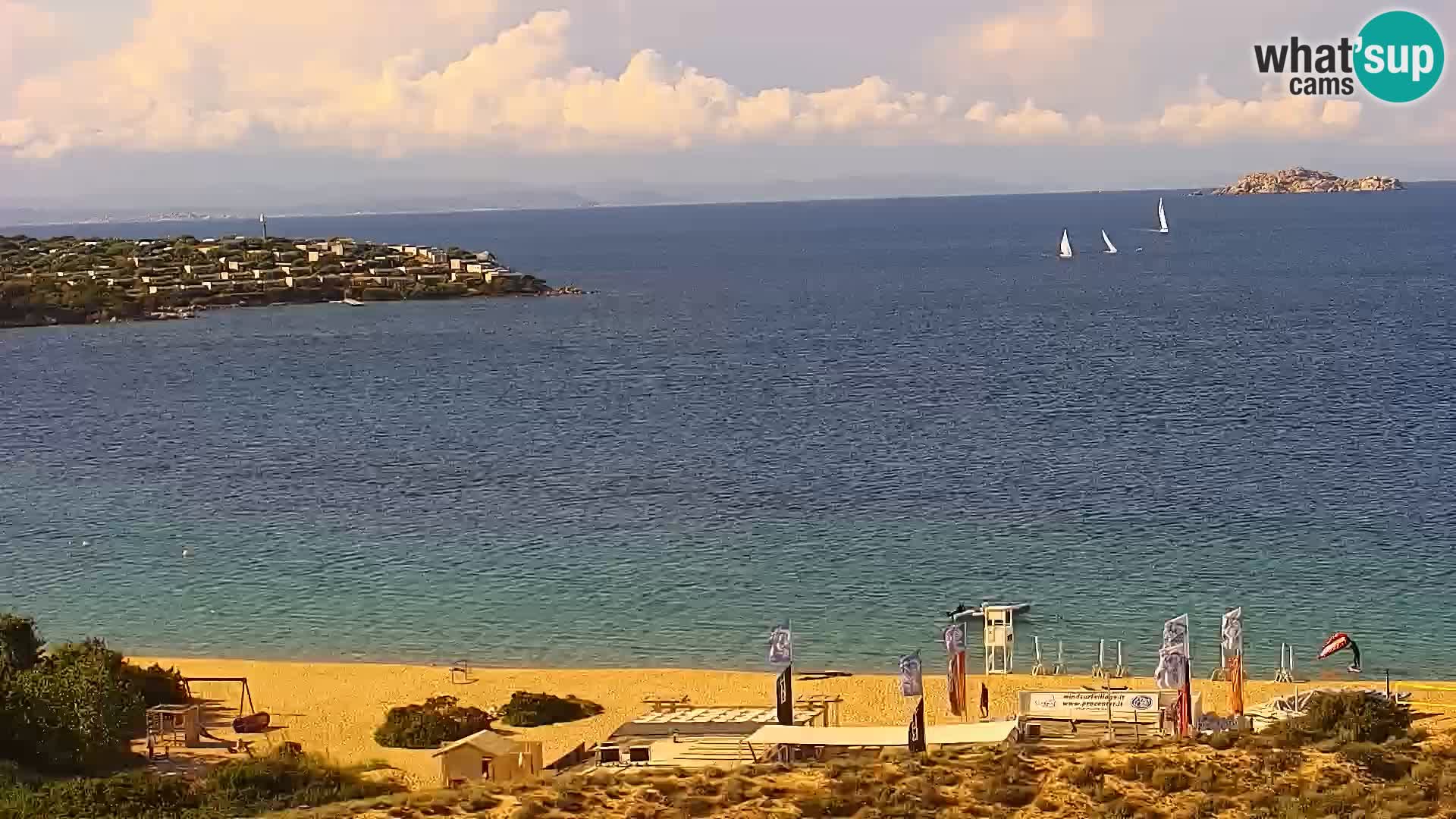 Camera en vivo Porto Pollo playa Cerdeña