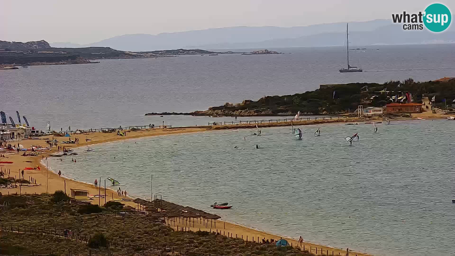 Camera en vivo Porto Pollo playa Cerdeña