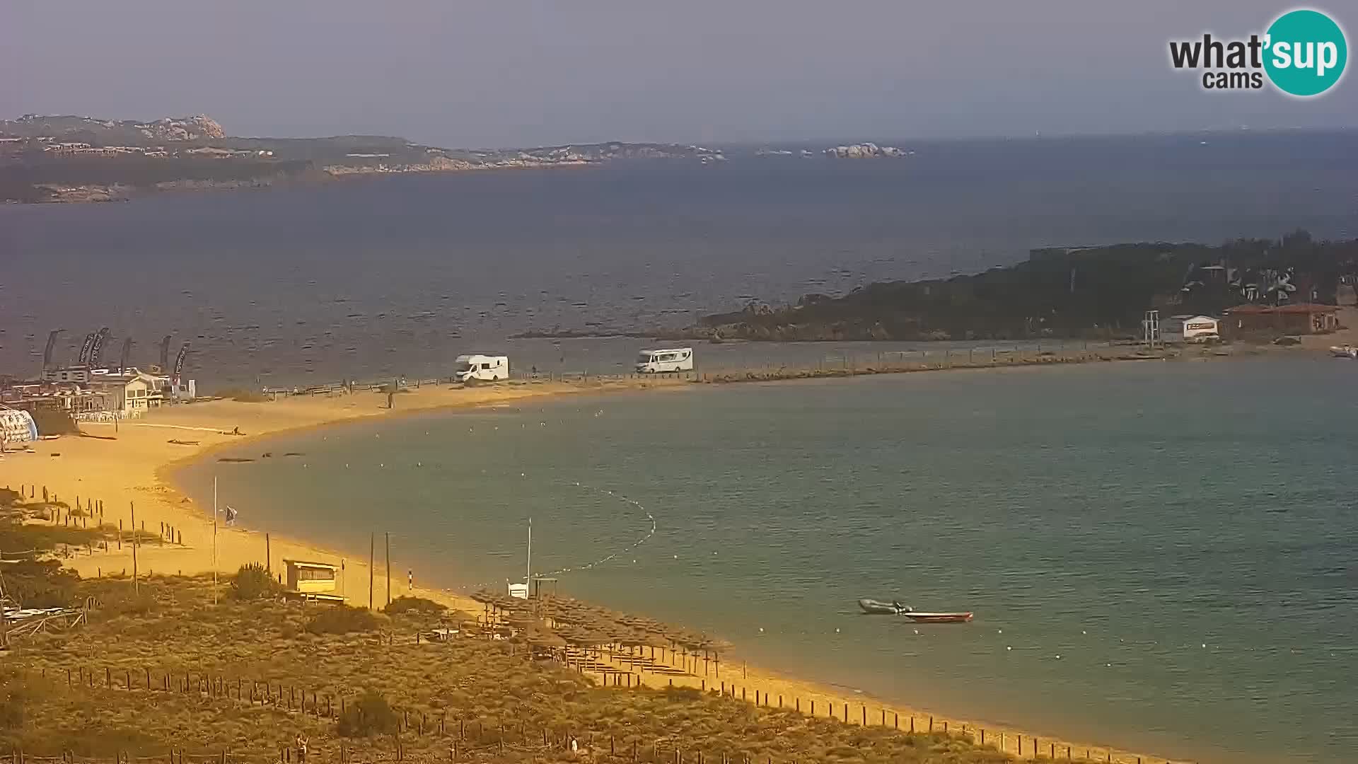 Livecam Porto Pollo plage Sardaigne webcam