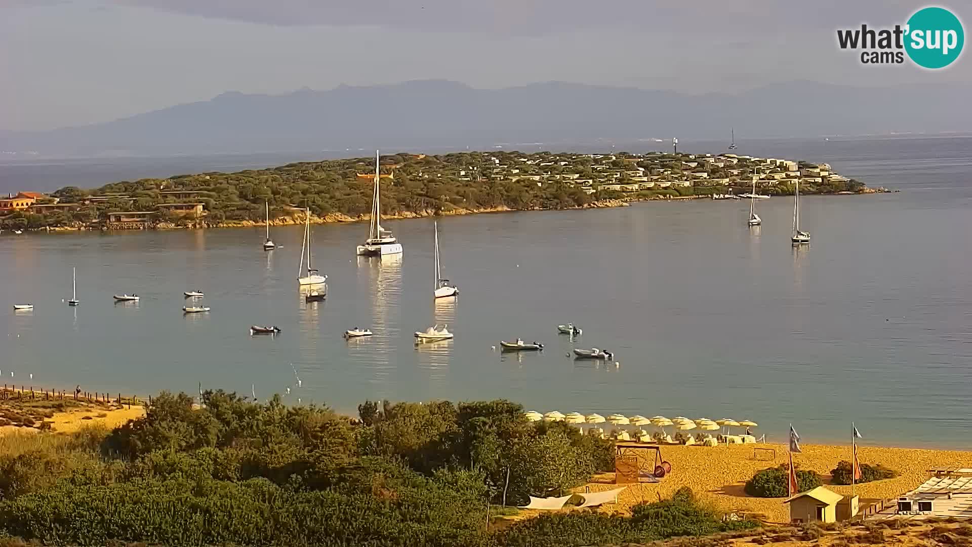 Spletna kamera plaža Porto Pollo Sardinija v živo