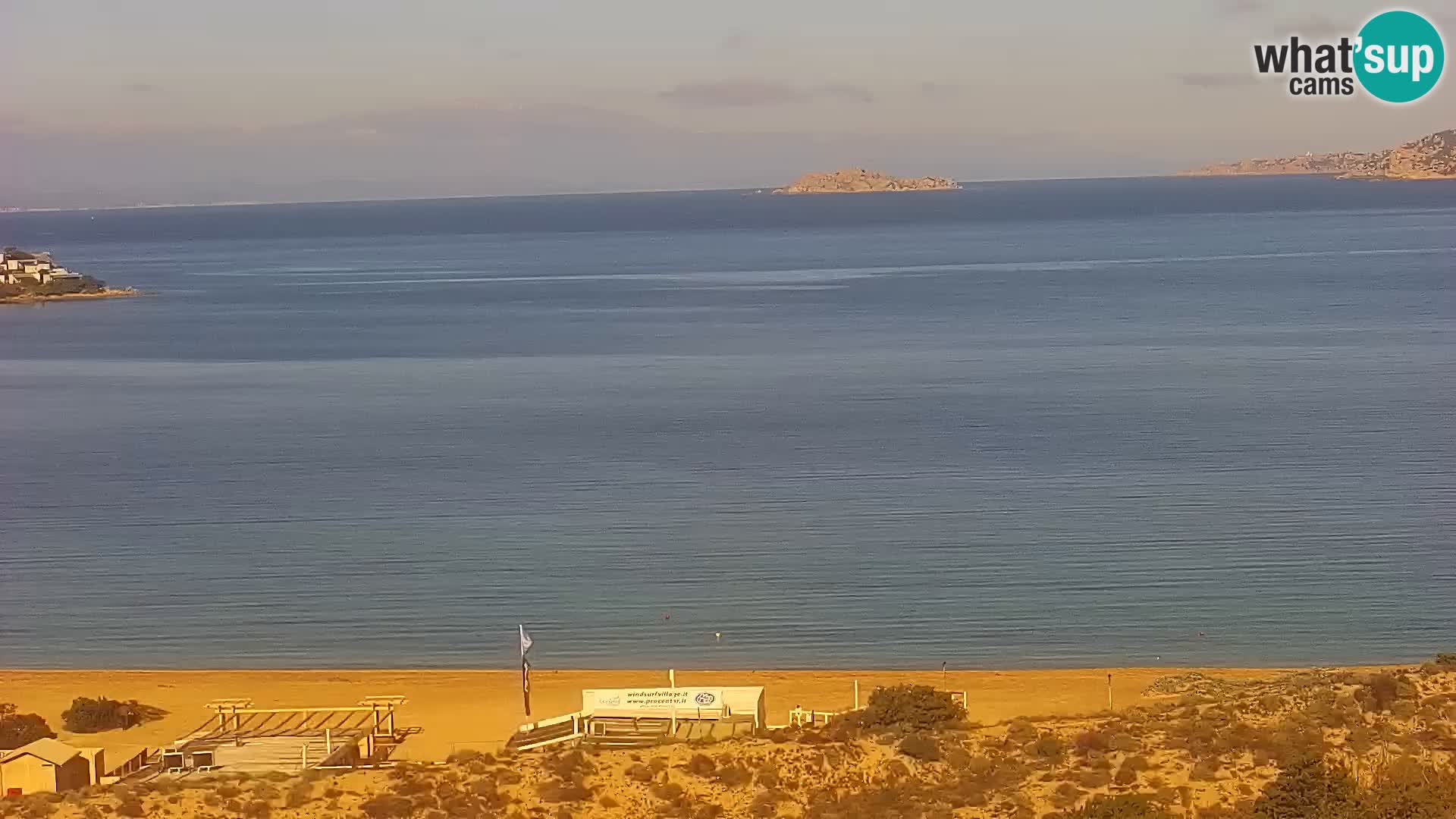 Live webcam Porto Pollo beach Sardinia livecam