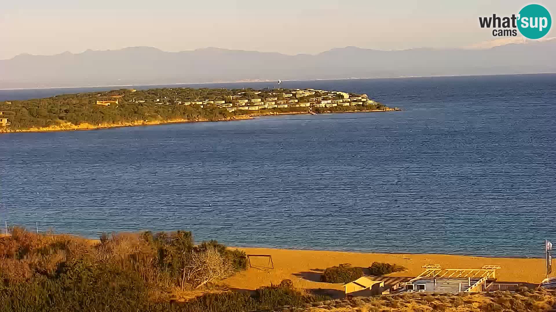 Camera en vivo Porto Pollo playa Cerdeña