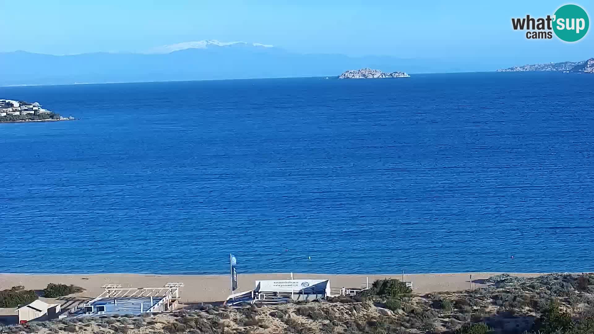 Camera en vivo Porto Pollo playa Cerdeña