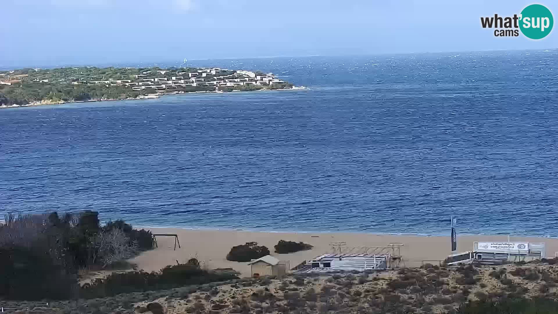 Livecam Porto Pollo plage Sardaigne webcam