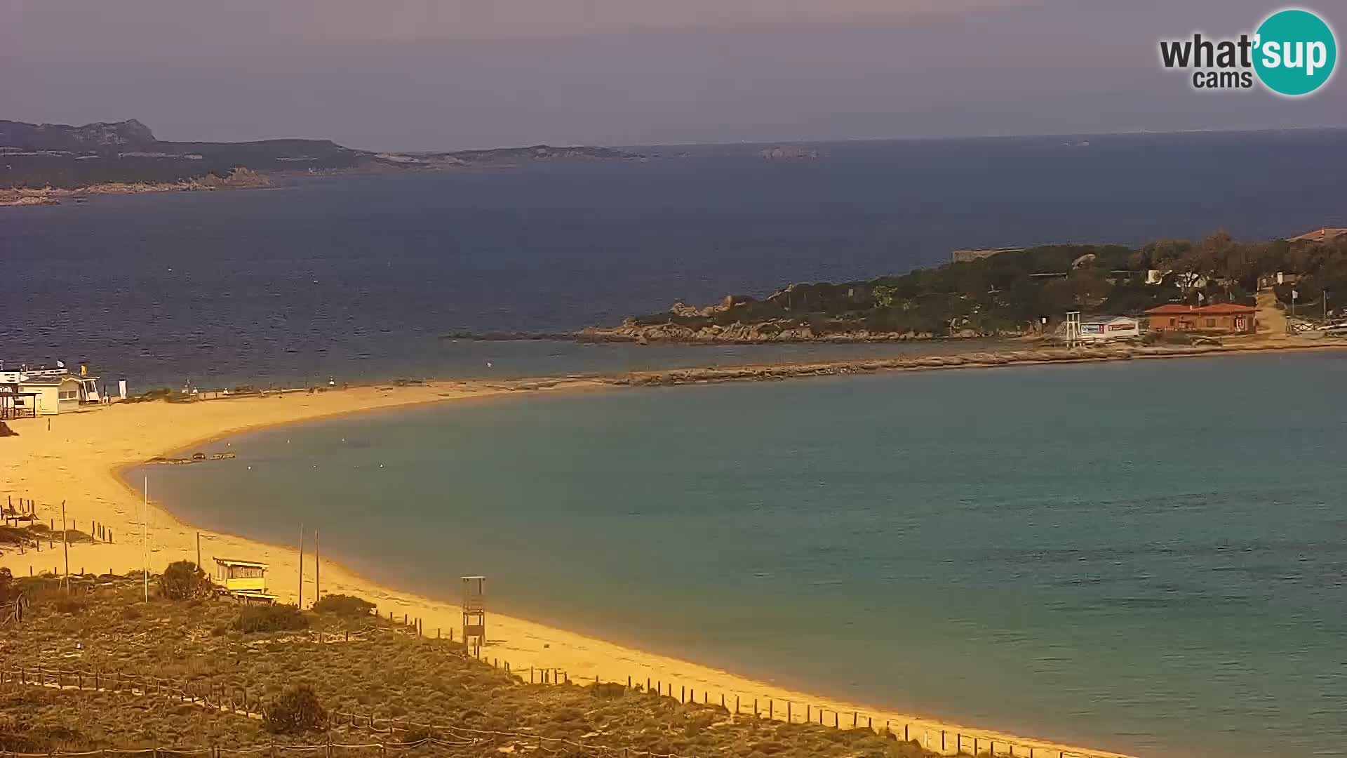 Livecam Porto Pollo plage Sardaigne webcam