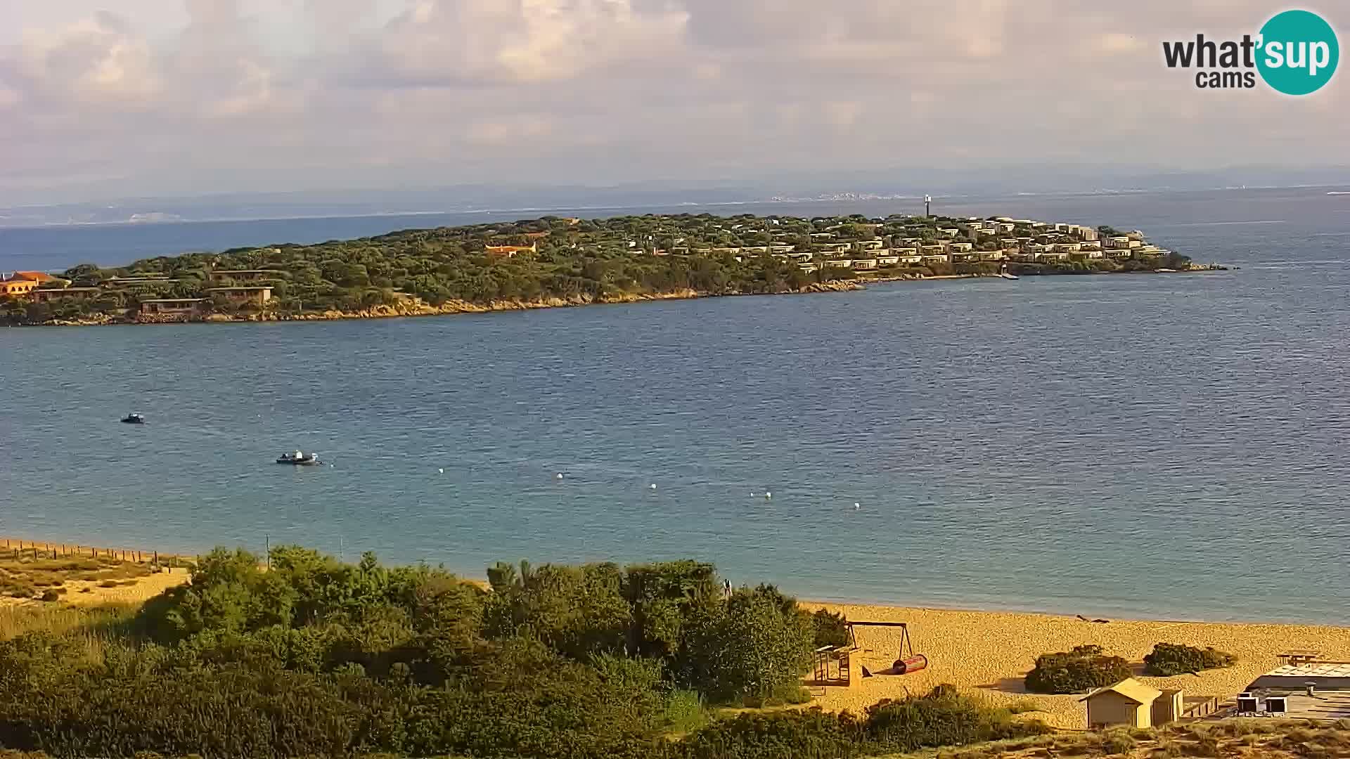 Livecam Porto Pollo plage Sardaigne webcam
