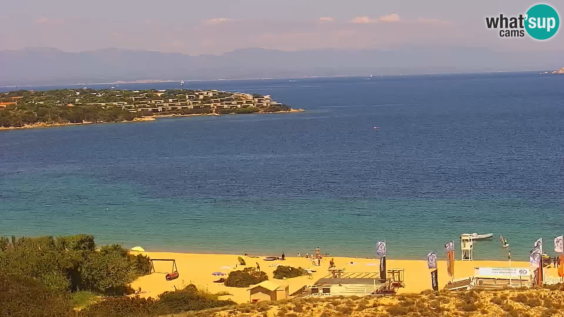 Camera en vivo Porto Pollo playa Cerdeña