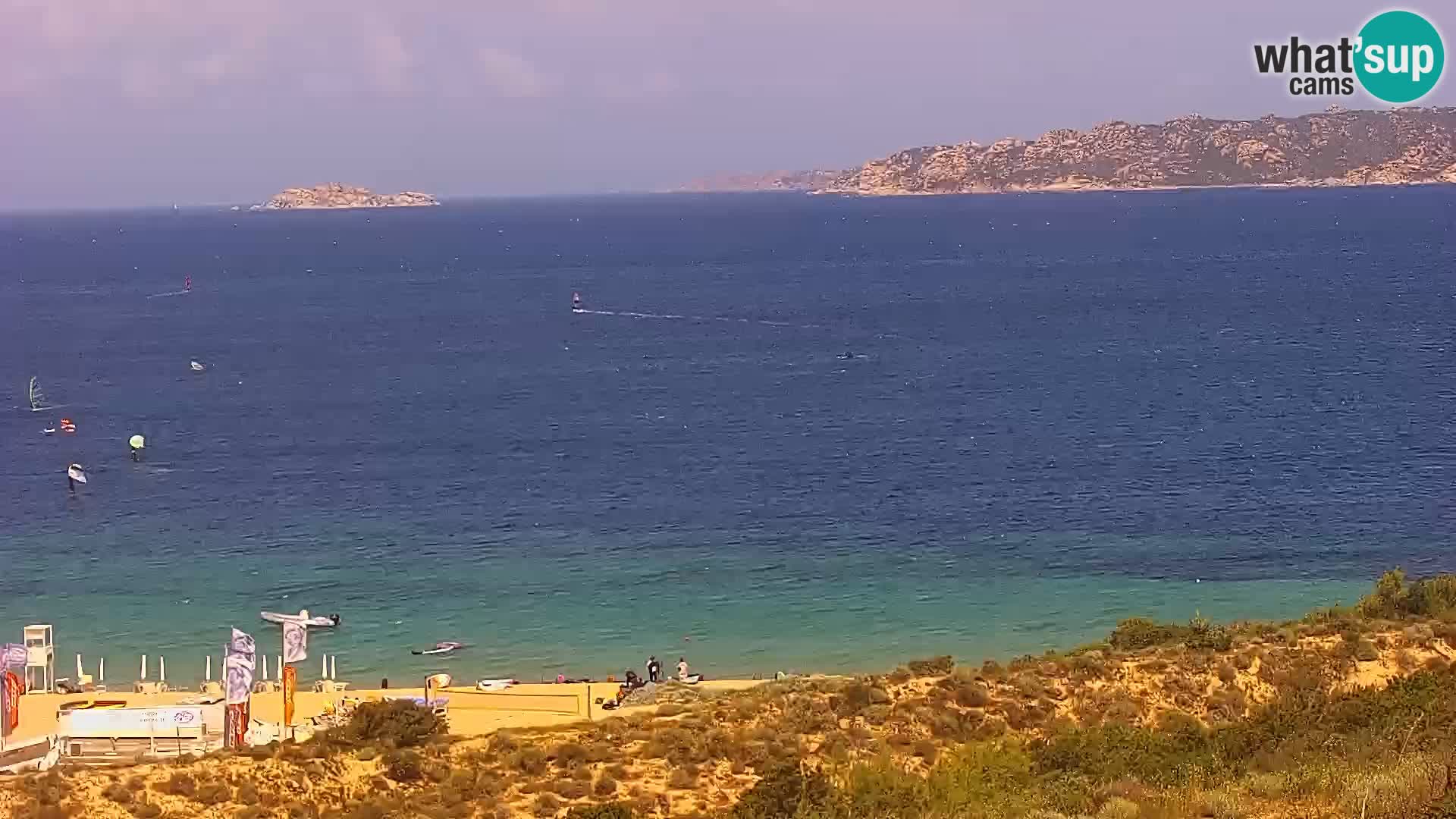 Live webcam Porto Pollo beach Sardinia livecam