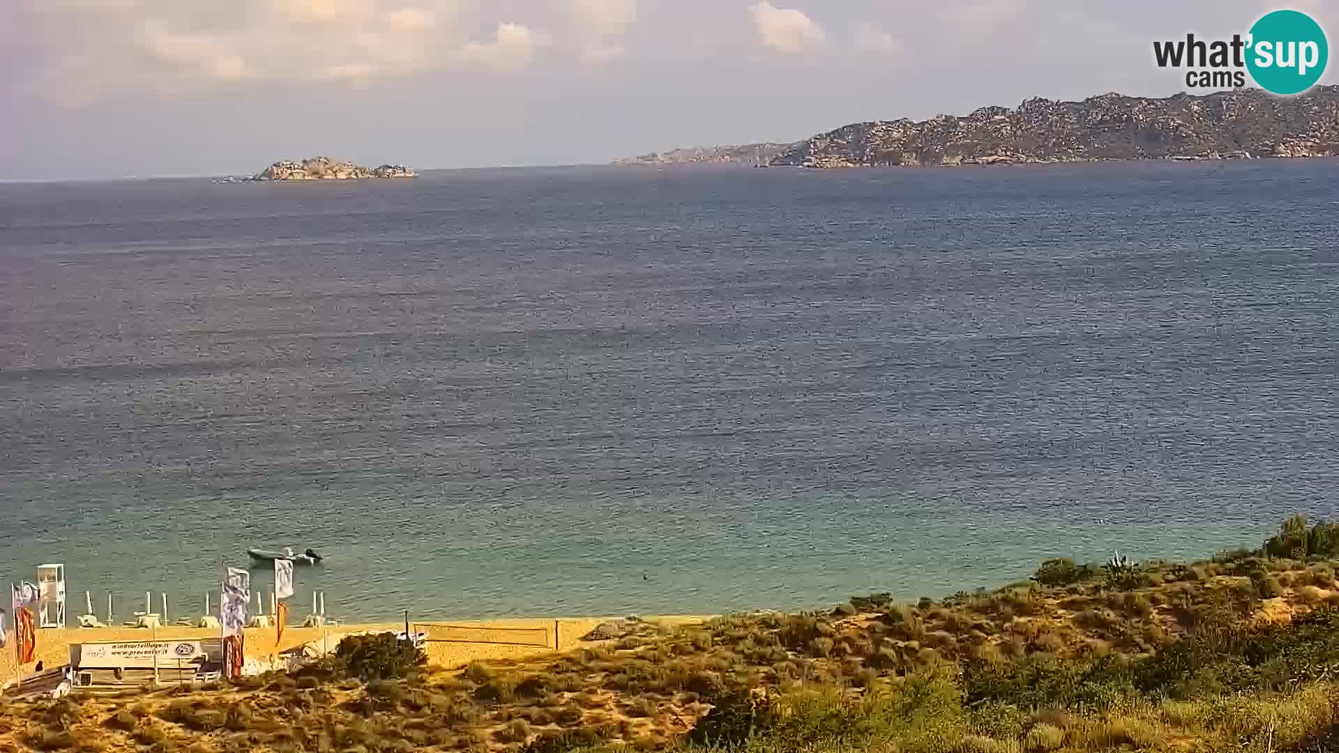 Live webcam Porto Pollo beach Sardinia livecam