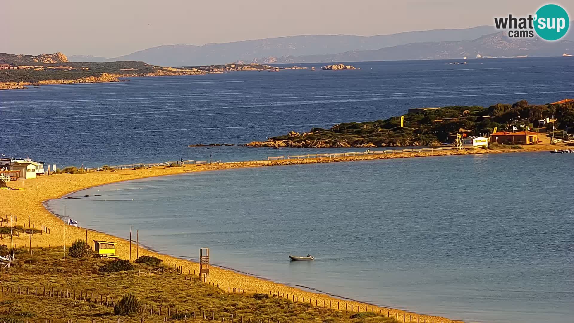 Live webcam Porto Pollo beach Sardinia livecam
