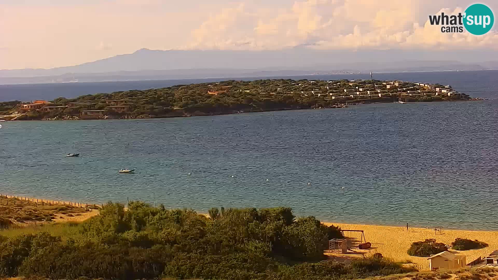 Webcam Strand Porto Pollo Sardinien live kamera