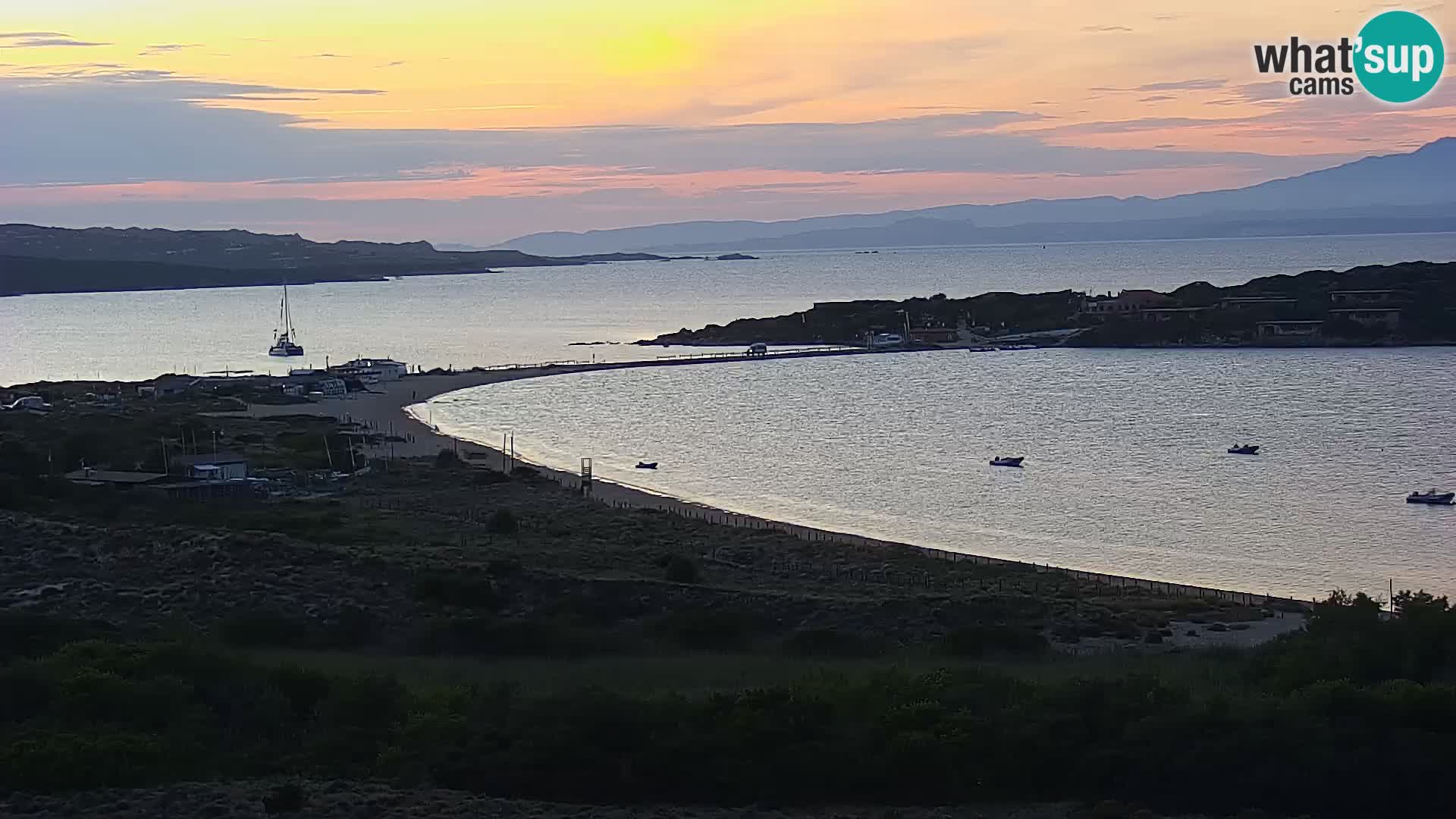 Live webcam Porto Pollo beach Sardinia livecam