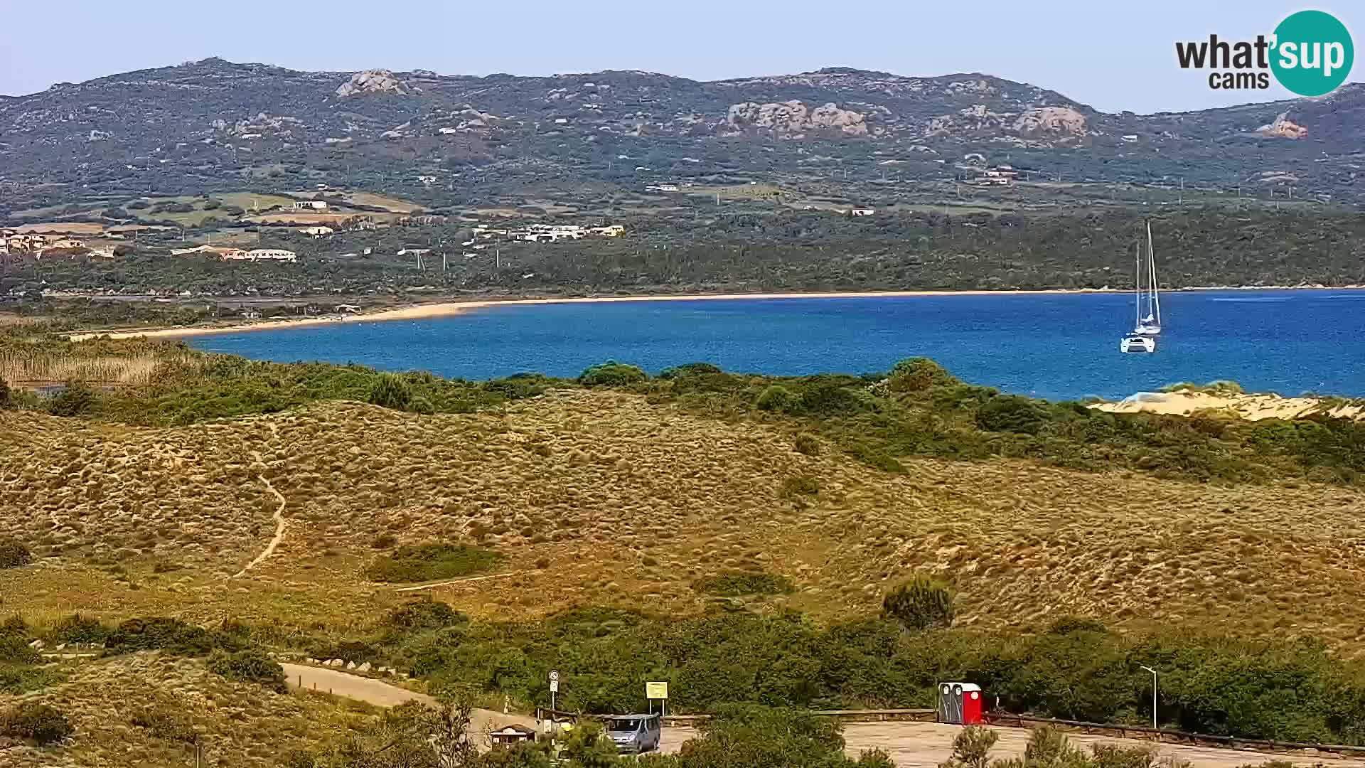 Live webcam Porto Pollo beach Sardinia livecam